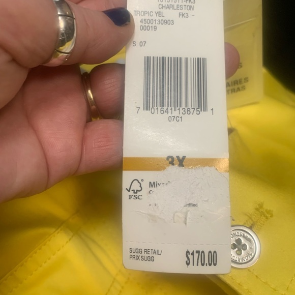 Jones New York. Size 3x Yellow NWT - Picture 3 of 6